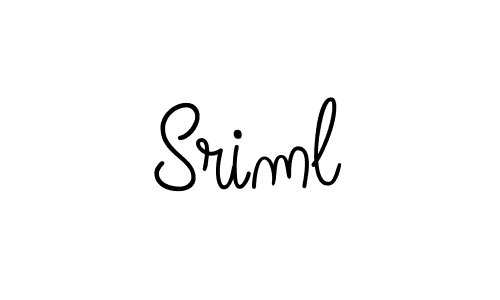 Make a beautiful signature design for name Sriml. With this signature (Angelique-Rose-font-FFP) style, you can create a handwritten signature for free. Sriml signature style 5 images and pictures png
