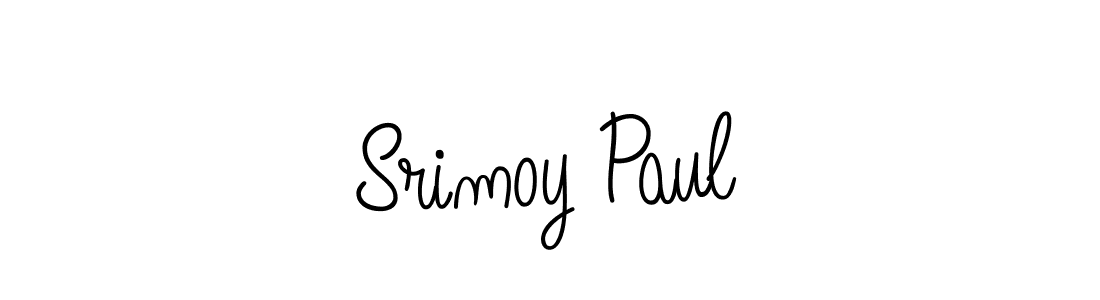 Make a beautiful signature design for name Srimoy Paul. With this signature (Angelique-Rose-font-FFP) style, you can create a handwritten signature for free. Srimoy Paul signature style 5 images and pictures png