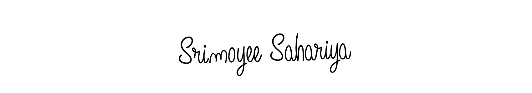 Also we have Srimoyee Sahariya name is the best signature style. Create professional handwritten signature collection using Angelique-Rose-font-FFP autograph style. Srimoyee Sahariya signature style 5 images and pictures png