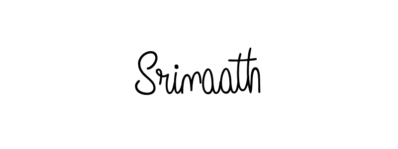 How to make Srinaath name signature. Use Angelique-Rose-font-FFP style for creating short signs online. This is the latest handwritten sign. Srinaath signature style 5 images and pictures png