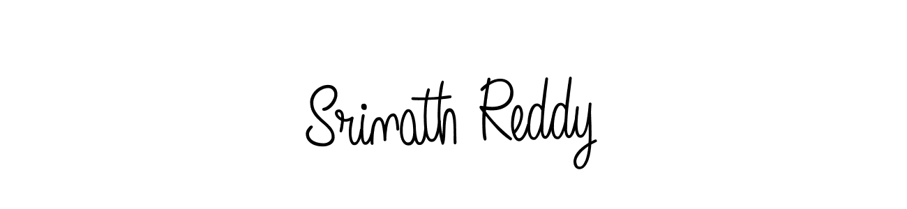 You should practise on your own different ways (Angelique-Rose-font-FFP) to write your name (Srinath Reddy) in signature. don't let someone else do it for you. Srinath Reddy signature style 5 images and pictures png