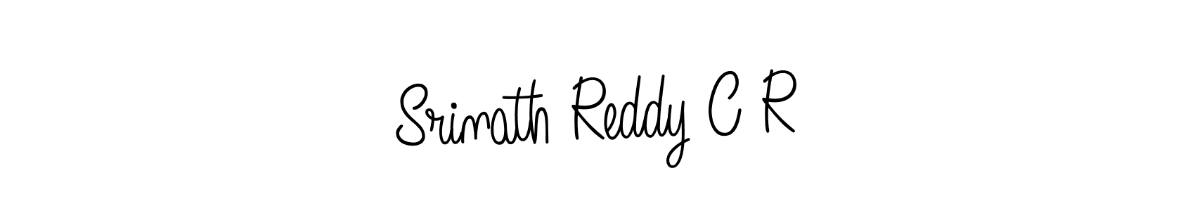 How to make Srinath Reddy C R name signature. Use Angelique-Rose-font-FFP style for creating short signs online. This is the latest handwritten sign. Srinath Reddy C R signature style 5 images and pictures png