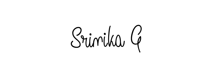How to make Srinika G signature? Angelique-Rose-font-FFP is a professional autograph style. Create handwritten signature for Srinika G name. Srinika G signature style 5 images and pictures png