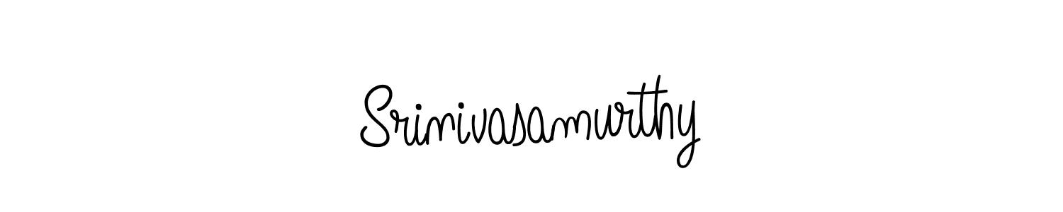 You should practise on your own different ways (Angelique-Rose-font-FFP) to write your name (Srinivasamurthy) in signature. don't let someone else do it for you. Srinivasamurthy signature style 5 images and pictures png