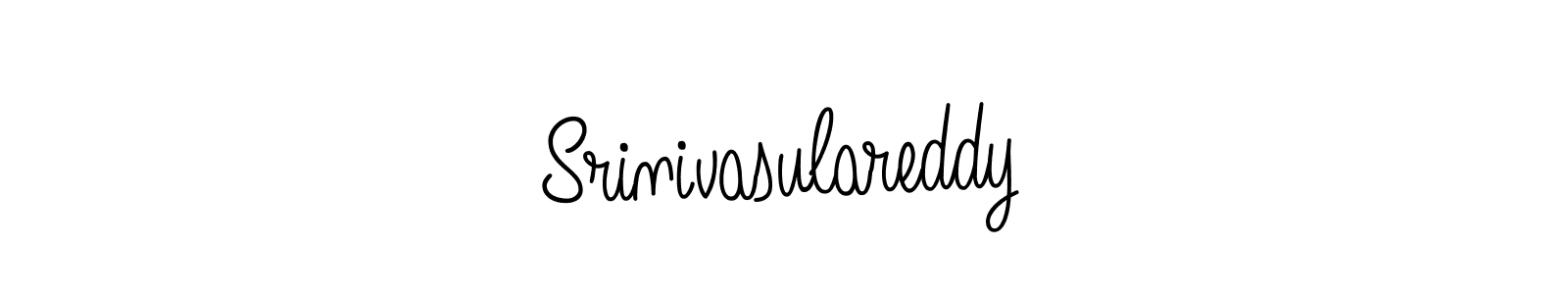 Use a signature maker to create a handwritten signature online. With this signature software, you can design (Angelique-Rose-font-FFP) your own signature for name Srinivasulareddy. Srinivasulareddy signature style 5 images and pictures png