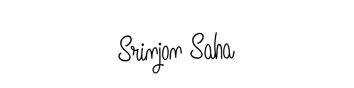 Design your own signature with our free online signature maker. With this signature software, you can create a handwritten (Angelique-Rose-font-FFP) signature for name Srinjon Saha. Srinjon Saha signature style 5 images and pictures png