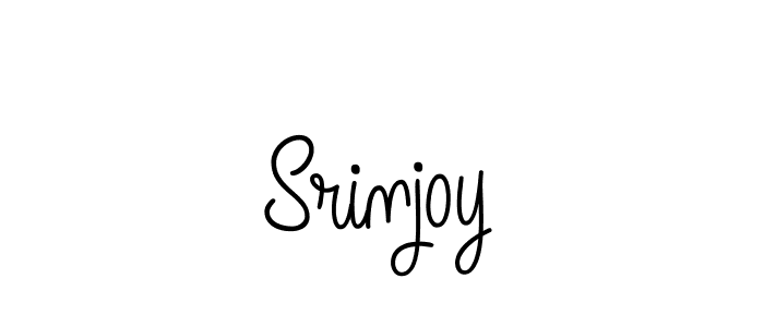 The best way (Angelique-Rose-font-FFP) to make a short signature is to pick only two or three words in your name. The name Srinjoy include a total of six letters. For converting this name. Srinjoy signature style 5 images and pictures png