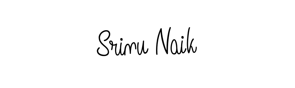 Make a beautiful signature design for name Srinu Naik. With this signature (Angelique-Rose-font-FFP) style, you can create a handwritten signature for free. Srinu Naik signature style 5 images and pictures png