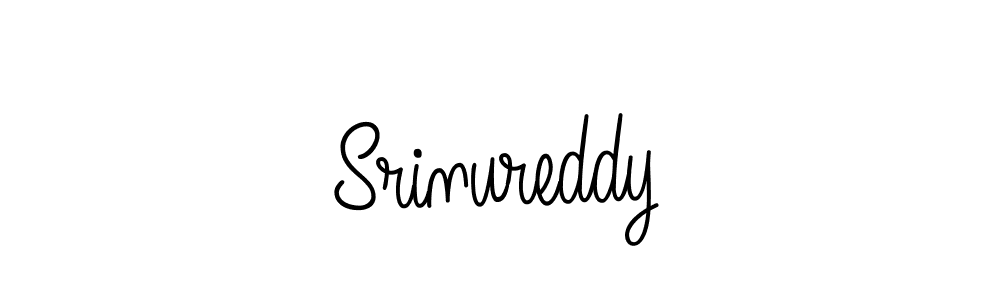 How to make Srinureddy name signature. Use Angelique-Rose-font-FFP style for creating short signs online. This is the latest handwritten sign. Srinureddy signature style 5 images and pictures png