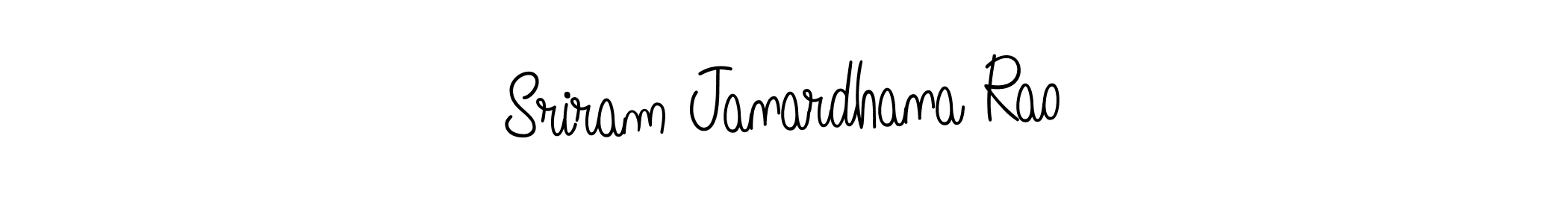 The best way (Angelique-Rose-font-FFP) to make a short signature is to pick only two or three words in your name. The name Sriram Janardhana Rao include a total of six letters. For converting this name. Sriram Janardhana Rao signature style 5 images and pictures png