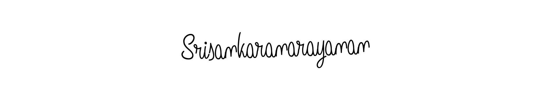 Make a beautiful signature design for name Srisankaranarayanan. With this signature (Angelique-Rose-font-FFP) style, you can create a handwritten signature for free. Srisankaranarayanan signature style 5 images and pictures png