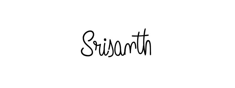 The best way (Angelique-Rose-font-FFP) to make a short signature is to pick only two or three words in your name. The name Srisanth include a total of six letters. For converting this name. Srisanth signature style 5 images and pictures png