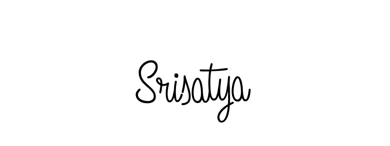 The best way (Angelique-Rose-font-FFP) to make a short signature is to pick only two or three words in your name. The name Srisatya include a total of six letters. For converting this name. Srisatya signature style 5 images and pictures png