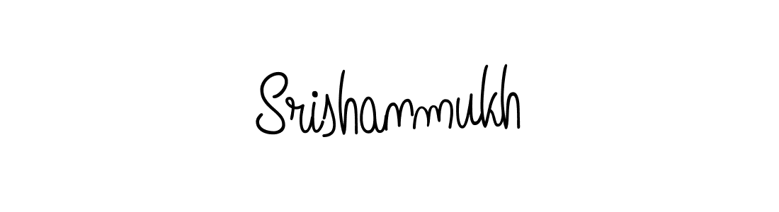 Srishanmukh stylish signature style. Best Handwritten Sign (Angelique-Rose-font-FFP) for my name. Handwritten Signature Collection Ideas for my name Srishanmukh. Srishanmukh signature style 5 images and pictures png
