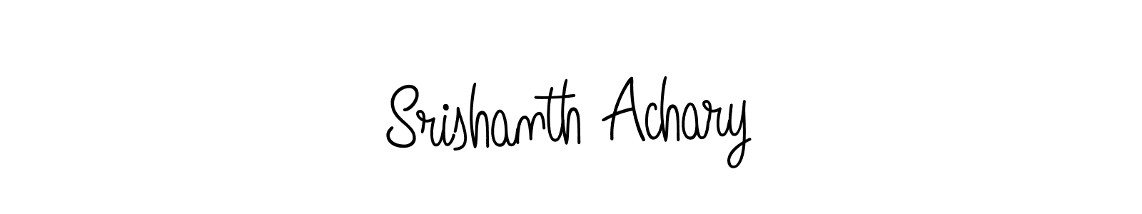 You can use this online signature creator to create a handwritten signature for the name Srishanth Achary. This is the best online autograph maker. Srishanth Achary signature style 5 images and pictures png
