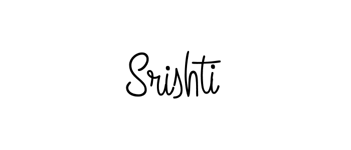 How to make Srishti signature? Angelique-Rose-font-FFP is a professional autograph style. Create handwritten signature for Srishti name. Srishti signature style 5 images and pictures png