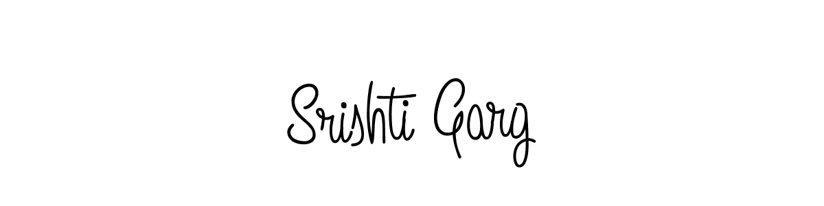 How to make Srishti Garg name signature. Use Angelique-Rose-font-FFP style for creating short signs online. This is the latest handwritten sign. Srishti Garg signature style 5 images and pictures png