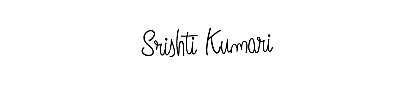 Srishti Kumari stylish signature style. Best Handwritten Sign (Angelique-Rose-font-FFP) for my name. Handwritten Signature Collection Ideas for my name Srishti Kumari. Srishti Kumari signature style 5 images and pictures png