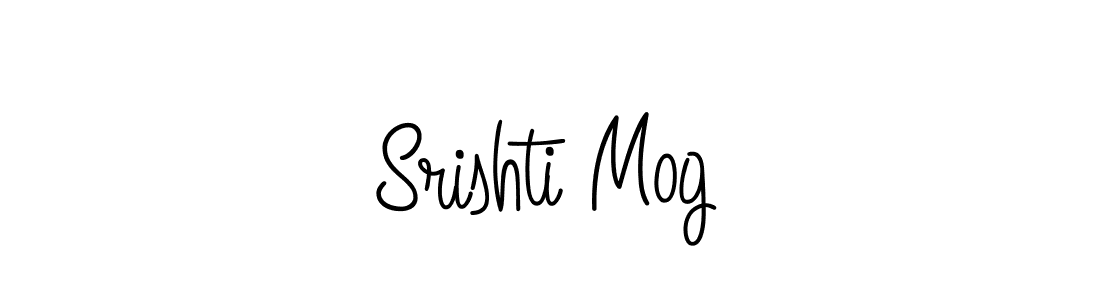 Srishti Mog stylish signature style. Best Handwritten Sign (Angelique-Rose-font-FFP) for my name. Handwritten Signature Collection Ideas for my name Srishti Mog. Srishti Mog signature style 5 images and pictures png