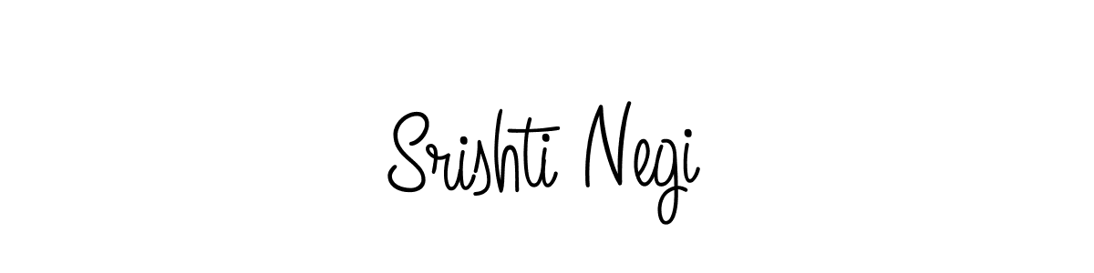 The best way (Angelique-Rose-font-FFP) to make a short signature is to pick only two or three words in your name. The name Srishti Negi include a total of six letters. For converting this name. Srishti Negi signature style 5 images and pictures png