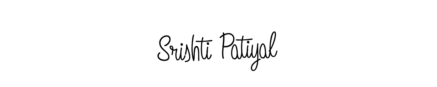 Srishti Patiyal stylish signature style. Best Handwritten Sign (Angelique-Rose-font-FFP) for my name. Handwritten Signature Collection Ideas for my name Srishti Patiyal. Srishti Patiyal signature style 5 images and pictures png