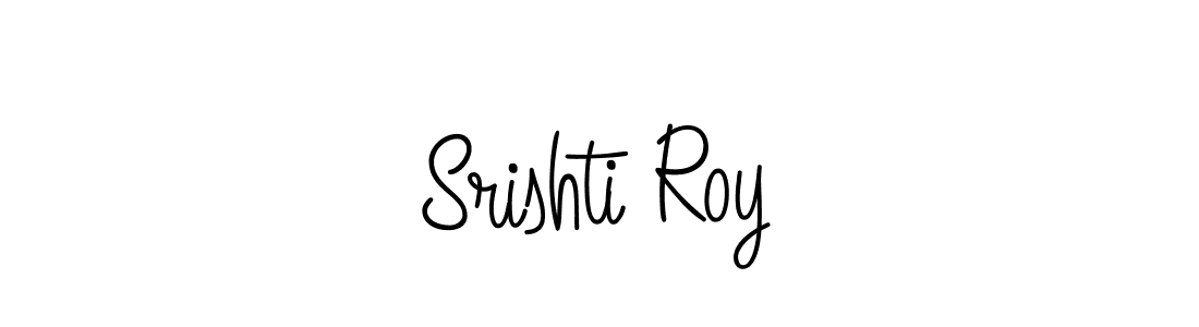 You should practise on your own different ways (Angelique-Rose-font-FFP) to write your name (Srishti Roy) in signature. don't let someone else do it for you. Srishti Roy signature style 5 images and pictures png