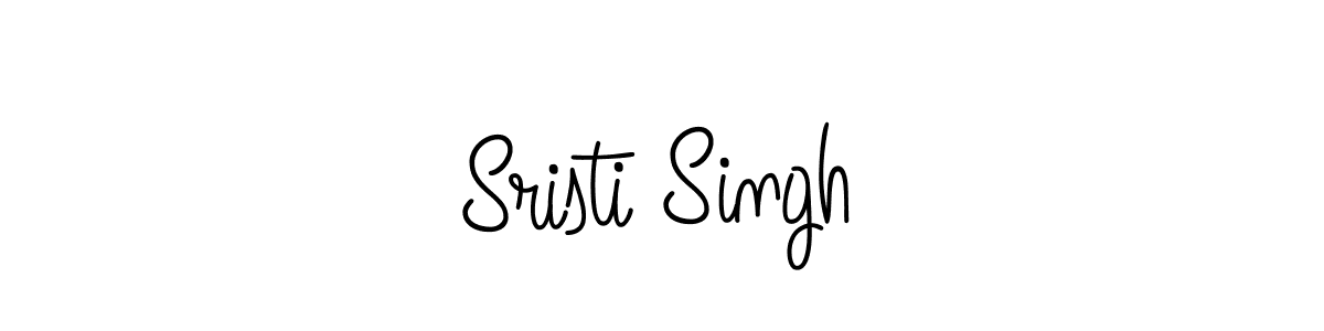 You should practise on your own different ways (Angelique-Rose-font-FFP) to write your name (Sristi Singh) in signature. don't let someone else do it for you. Sristi Singh signature style 5 images and pictures png