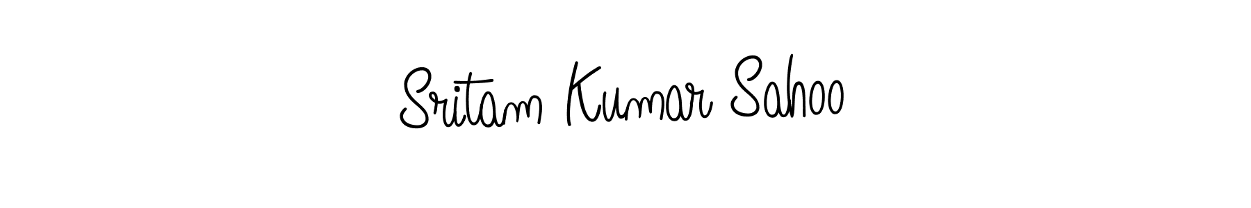 You should practise on your own different ways (Angelique-Rose-font-FFP) to write your name (Sritam Kumar Sahoo) in signature. don't let someone else do it for you. Sritam Kumar Sahoo signature style 5 images and pictures png