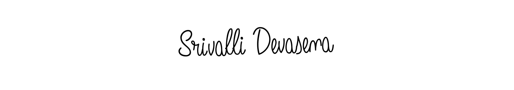 How to make Srivalli Devasena signature? Angelique-Rose-font-FFP is a professional autograph style. Create handwritten signature for Srivalli Devasena name. Srivalli Devasena signature style 5 images and pictures png