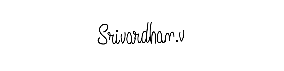 Create a beautiful signature design for name Srivardhan.v. With this signature (Angelique-Rose-font-FFP) fonts, you can make a handwritten signature for free. Srivardhan.v signature style 5 images and pictures png