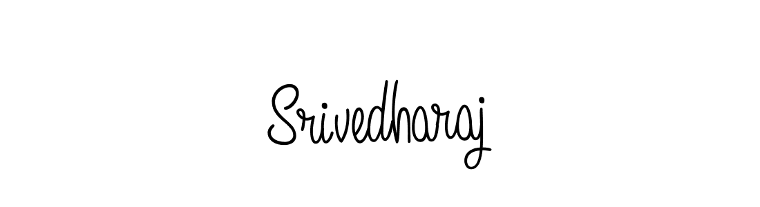 Make a beautiful signature design for name Srivedharaj. With this signature (Angelique-Rose-font-FFP) style, you can create a handwritten signature for free. Srivedharaj signature style 5 images and pictures png