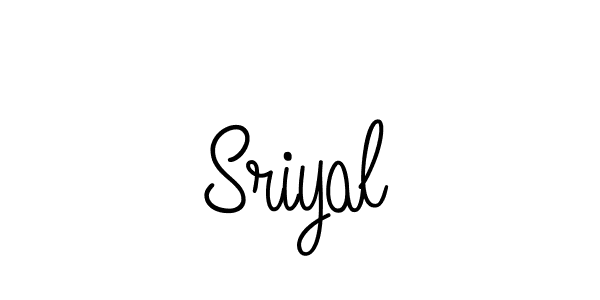 How to make Sriyal name signature. Use Angelique-Rose-font-FFP style for creating short signs online. This is the latest handwritten sign. Sriyal signature style 5 images and pictures png