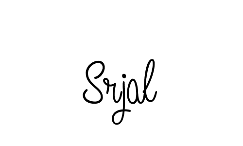 You should practise on your own different ways (Angelique-Rose-font-FFP) to write your name (Srjal) in signature. don't let someone else do it for you. Srjal signature style 5 images and pictures png