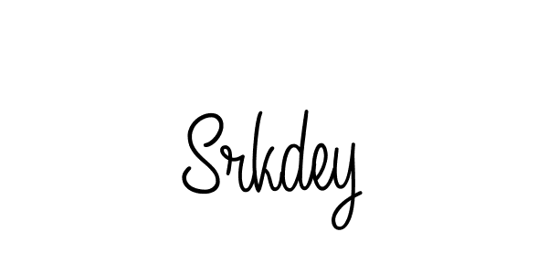 Use a signature maker to create a handwritten signature online. With this signature software, you can design (Angelique-Rose-font-FFP) your own signature for name Srkdey. Srkdey signature style 5 images and pictures png