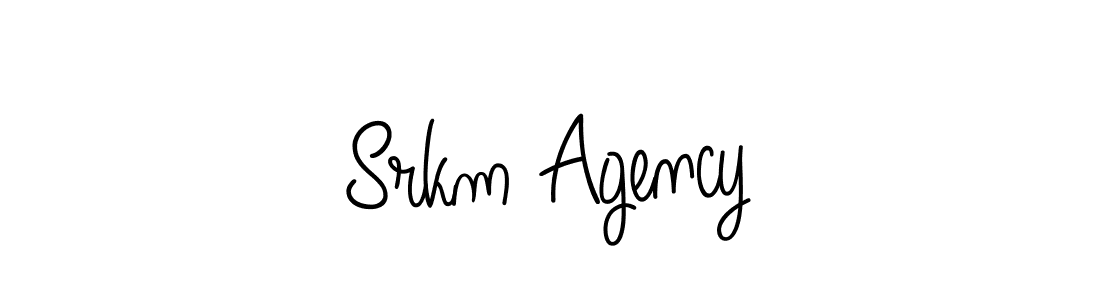 Create a beautiful signature design for name Srkm Agency. With this signature (Angelique-Rose-font-FFP) fonts, you can make a handwritten signature for free. Srkm Agency signature style 5 images and pictures png