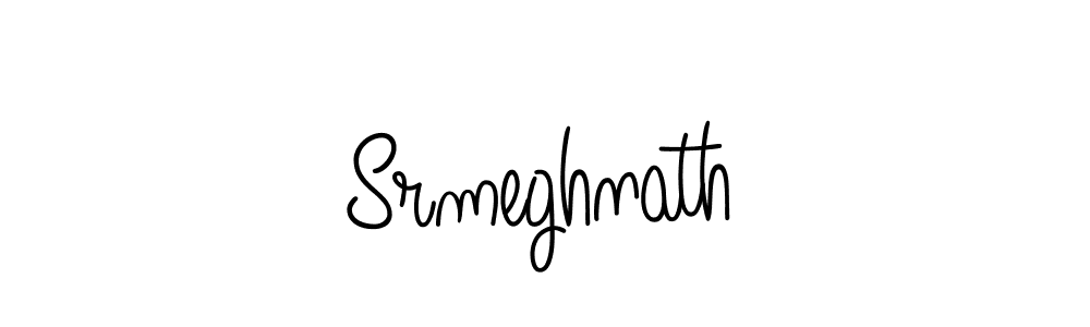 You should practise on your own different ways (Angelique-Rose-font-FFP) to write your name (Srmeghnath) in signature. don't let someone else do it for you. Srmeghnath signature style 5 images and pictures png