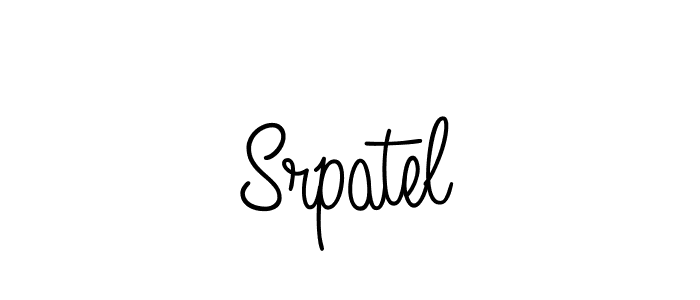 Make a beautiful signature design for name Srpatel. With this signature (Angelique-Rose-font-FFP) style, you can create a handwritten signature for free. Srpatel signature style 5 images and pictures png