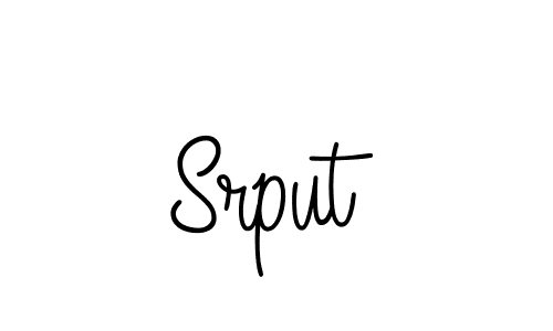 Make a beautiful signature design for name Srput. With this signature (Angelique-Rose-font-FFP) style, you can create a handwritten signature for free. Srput signature style 5 images and pictures png