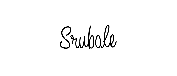 The best way (Angelique-Rose-font-FFP) to make a short signature is to pick only two or three words in your name. The name Srubale include a total of six letters. For converting this name. Srubale signature style 5 images and pictures png