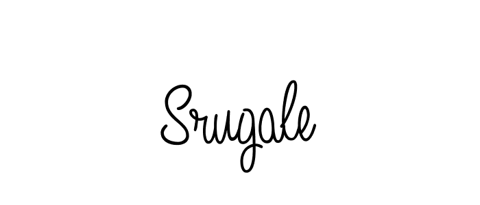 Srugale stylish signature style. Best Handwritten Sign (Angelique-Rose-font-FFP) for my name. Handwritten Signature Collection Ideas for my name Srugale. Srugale signature style 5 images and pictures png