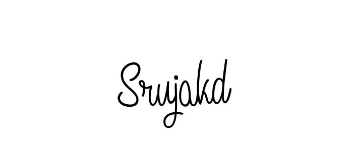 How to Draw Srujakd signature style? Angelique-Rose-font-FFP is a latest design signature styles for name Srujakd. Srujakd signature style 5 images and pictures png