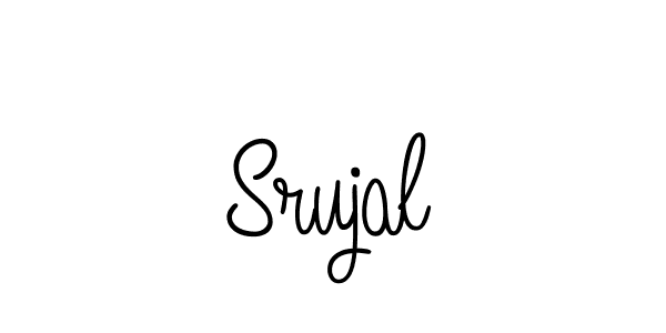 Srujal stylish signature style. Best Handwritten Sign (Angelique-Rose-font-FFP) for my name. Handwritten Signature Collection Ideas for my name Srujal. Srujal signature style 5 images and pictures png