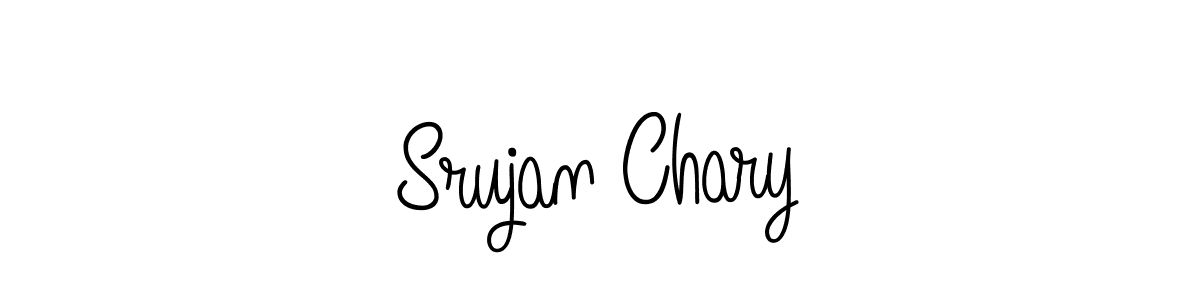 How to make Srujan Chary name signature. Use Angelique-Rose-font-FFP style for creating short signs online. This is the latest handwritten sign. Srujan Chary signature style 5 images and pictures png