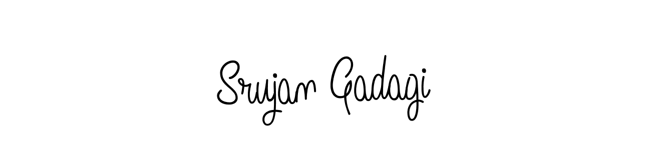 Make a beautiful signature design for name Srujan Gadagi. With this signature (Angelique-Rose-font-FFP) style, you can create a handwritten signature for free. Srujan Gadagi signature style 5 images and pictures png