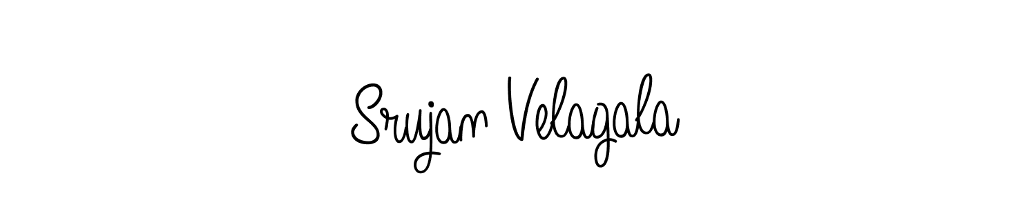 How to Draw Srujan Velagala signature style? Angelique-Rose-font-FFP is a latest design signature styles for name Srujan Velagala. Srujan Velagala signature style 5 images and pictures png