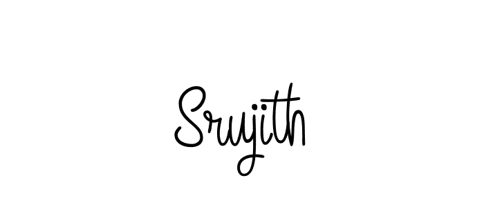 Use a signature maker to create a handwritten signature online. With this signature software, you can design (Angelique-Rose-font-FFP) your own signature for name Srujith. Srujith signature style 5 images and pictures png