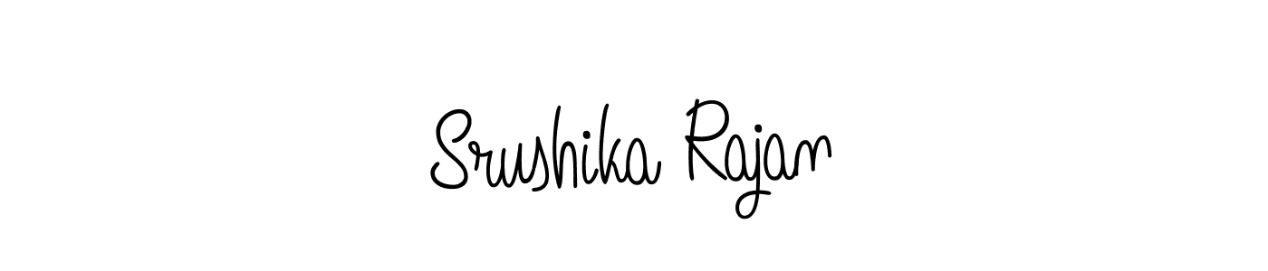 Once you've used our free online signature maker to create your best signature Angelique-Rose-font-FFP style, it's time to enjoy all of the benefits that Srushika Rajan name signing documents. Srushika Rajan signature style 5 images and pictures png