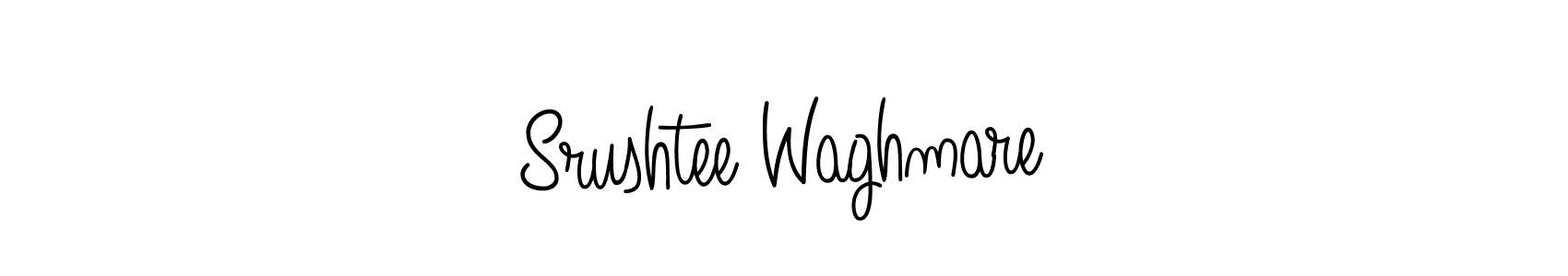 Design your own signature with our free online signature maker. With this signature software, you can create a handwritten (Angelique-Rose-font-FFP) signature for name Srushtee Waghmare. Srushtee Waghmare signature style 5 images and pictures png
