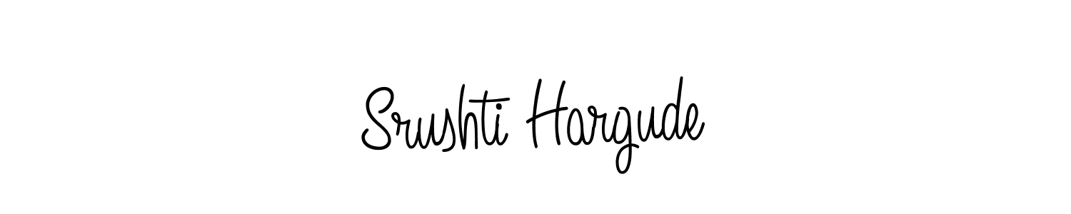 Make a short Srushti Hargude signature style. Manage your documents anywhere anytime using Angelique-Rose-font-FFP. Create and add eSignatures, submit forms, share and send files easily. Srushti Hargude signature style 5 images and pictures png