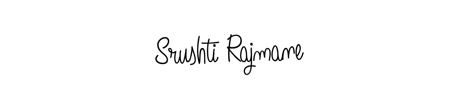 Use a signature maker to create a handwritten signature online. With this signature software, you can design (Angelique-Rose-font-FFP) your own signature for name Srushti Rajmane. Srushti Rajmane signature style 5 images and pictures png
